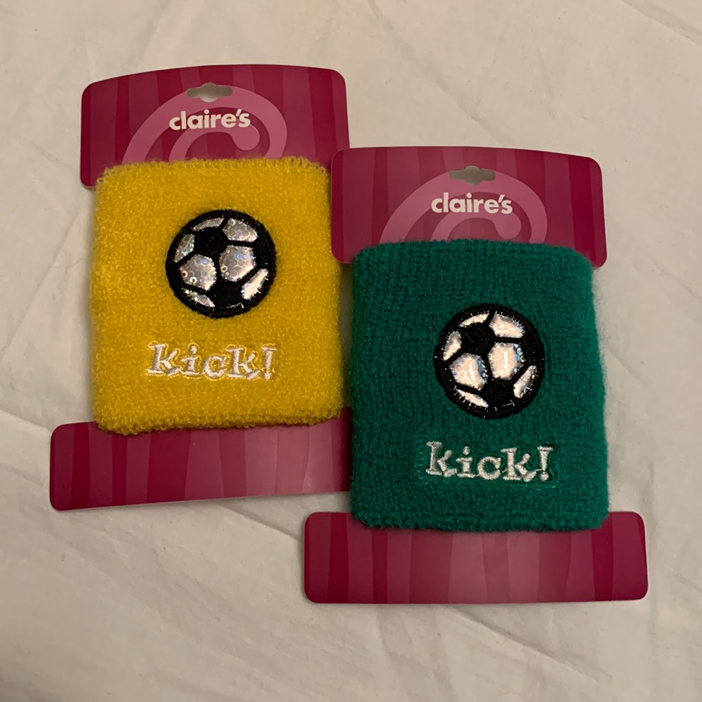 2 Claires Sweatbands Nwt